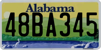 AL license plate 48BA345