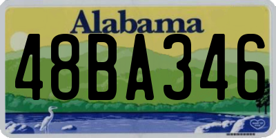 AL license plate 48BA346