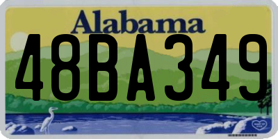AL license plate 48BA349
