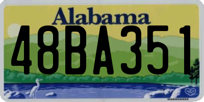AL license plate 48BA351