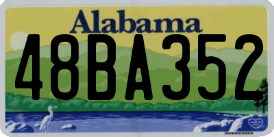AL license plate 48BA352