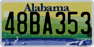 AL license plate 48BA353