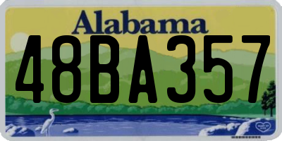 AL license plate 48BA357