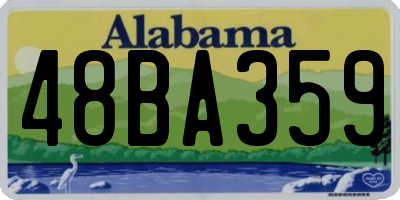 AL license plate 48BA359