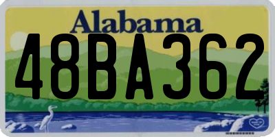 AL license plate 48BA362