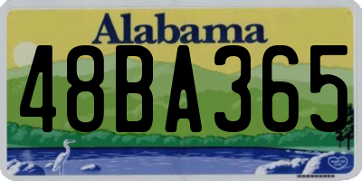 AL license plate 48BA365