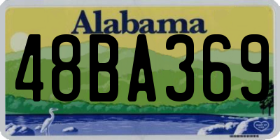 AL license plate 48BA369