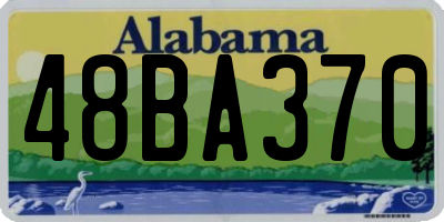 AL license plate 48BA370