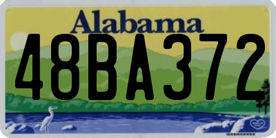 AL license plate 48BA372