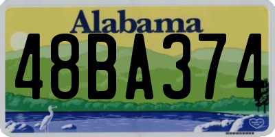 AL license plate 48BA374