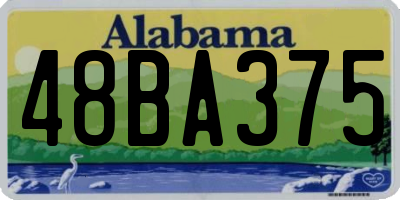 AL license plate 48BA375