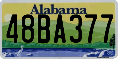 AL license plate 48BA377
