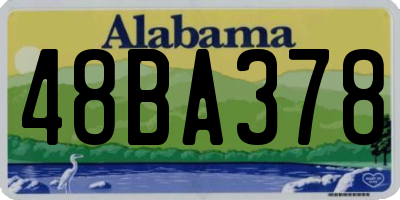 AL license plate 48BA378