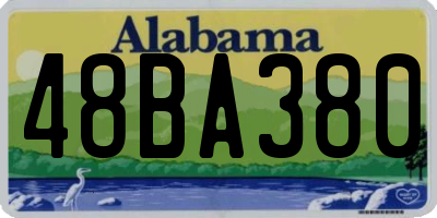 AL license plate 48BA380