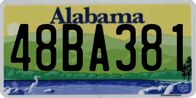 AL license plate 48BA381