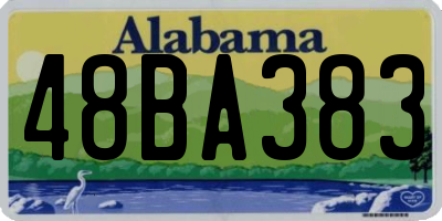 AL license plate 48BA383