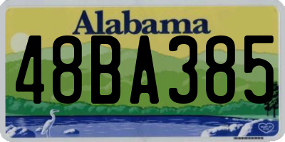 AL license plate 48BA385