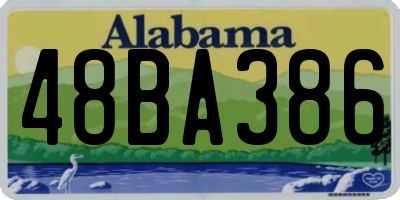 AL license plate 48BA386