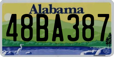 AL license plate 48BA387