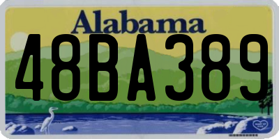 AL license plate 48BA389