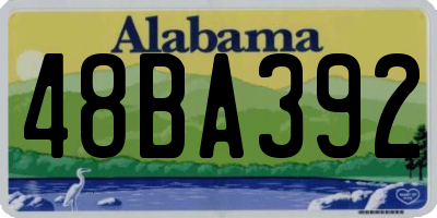 AL license plate 48BA392