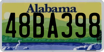 AL license plate 48BA398