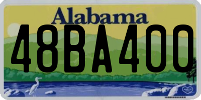 AL license plate 48BA400