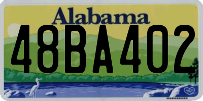 AL license plate 48BA402
