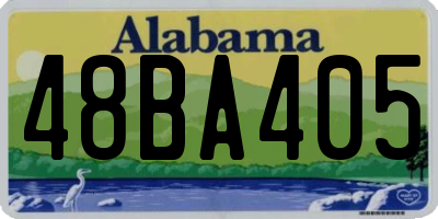 AL license plate 48BA405