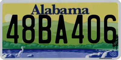 AL license plate 48BA406