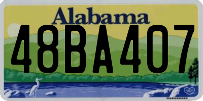 AL license plate 48BA407