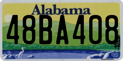 AL license plate 48BA408