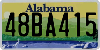 AL license plate 48BA415