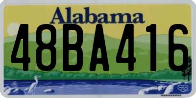 AL license plate 48BA416