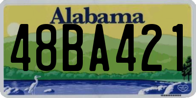 AL license plate 48BA421