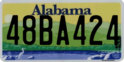 AL license plate 48BA424
