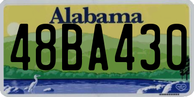 AL license plate 48BA430