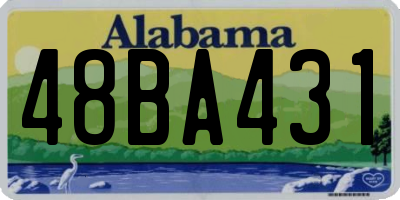 AL license plate 48BA431