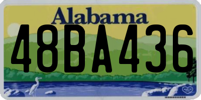 AL license plate 48BA436