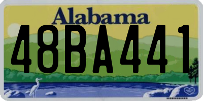 AL license plate 48BA441