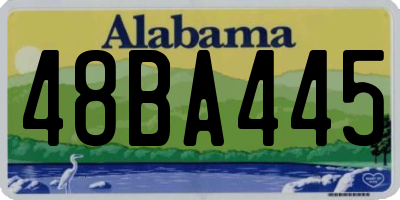AL license plate 48BA445