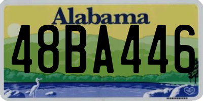 AL license plate 48BA446