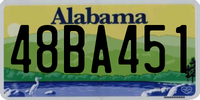 AL license plate 48BA451