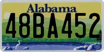 AL license plate 48BA452