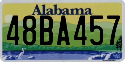 AL license plate 48BA457