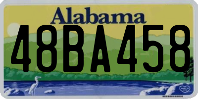 AL license plate 48BA458