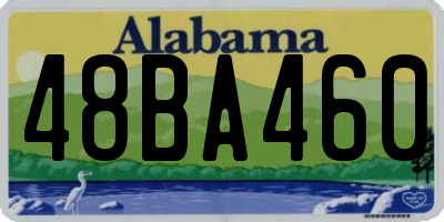 AL license plate 48BA460
