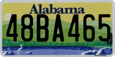 AL license plate 48BA465