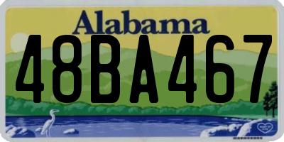 AL license plate 48BA467