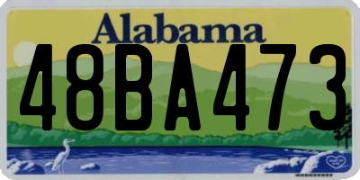 AL license plate 48BA473
